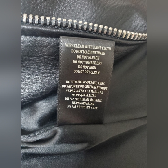 Blank NYC Women's Vegan Black Leather Jacket Size XL - Picture 12 of 12